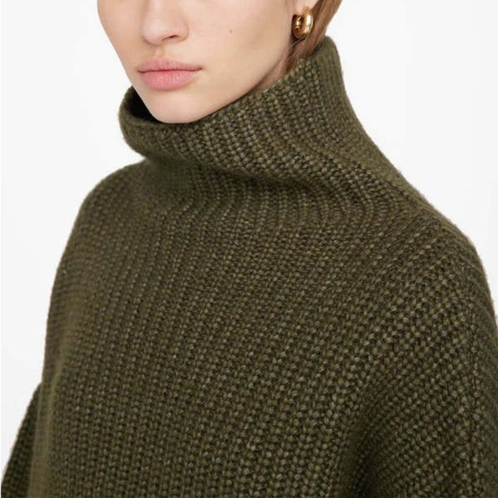 Anine Bing Women’s Sydney Oversized Funnel Neck Sweater - Picture 8 of 8